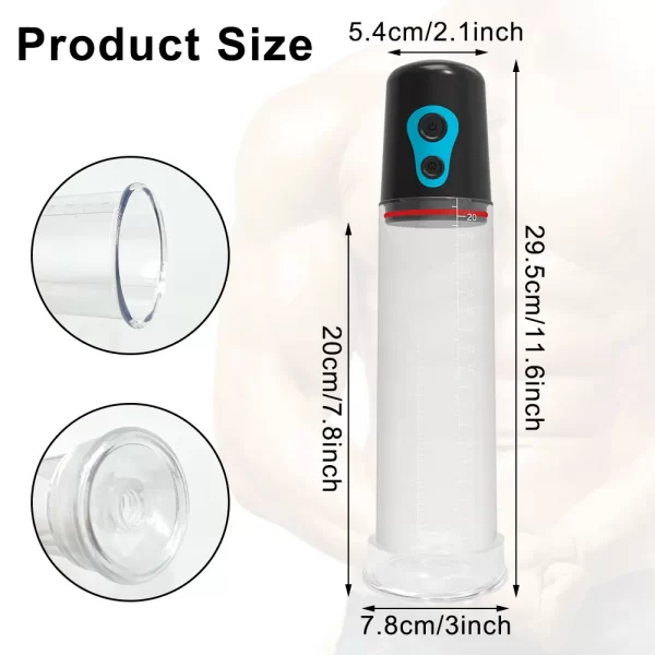 Men Passion Power-Up Electric Vacuum Pump Male Penis Enlargement